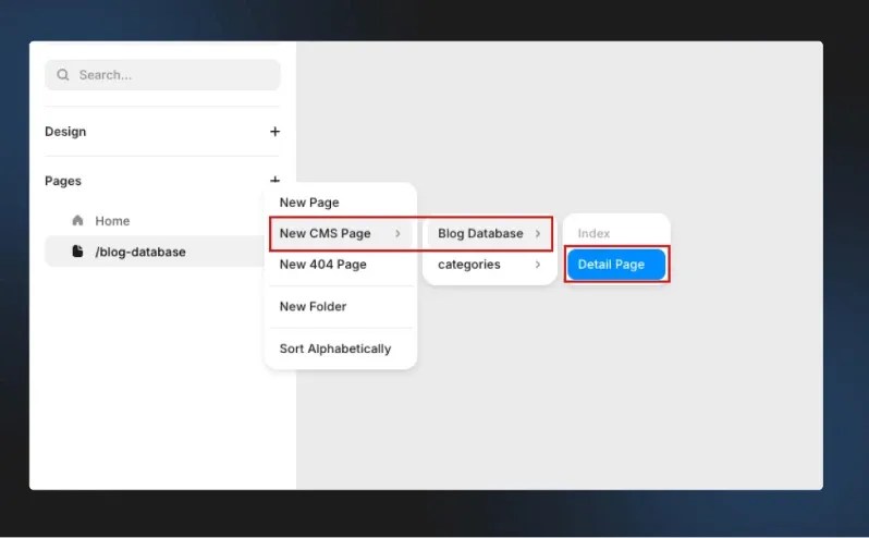 Create Blog Detail Page