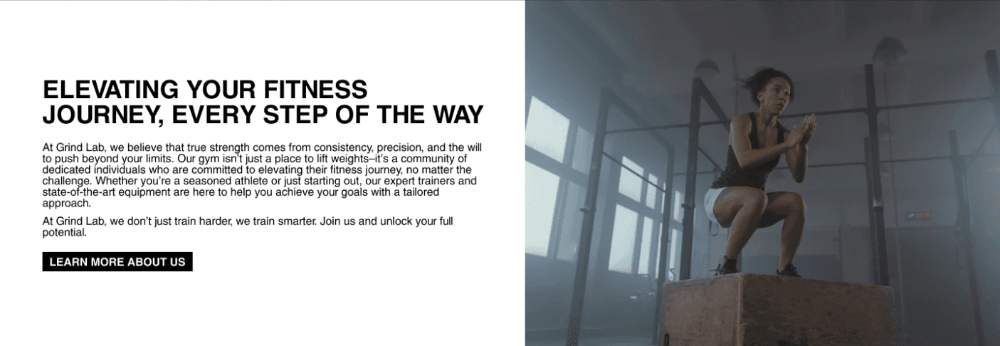 A section of a website that talks about inspiration
