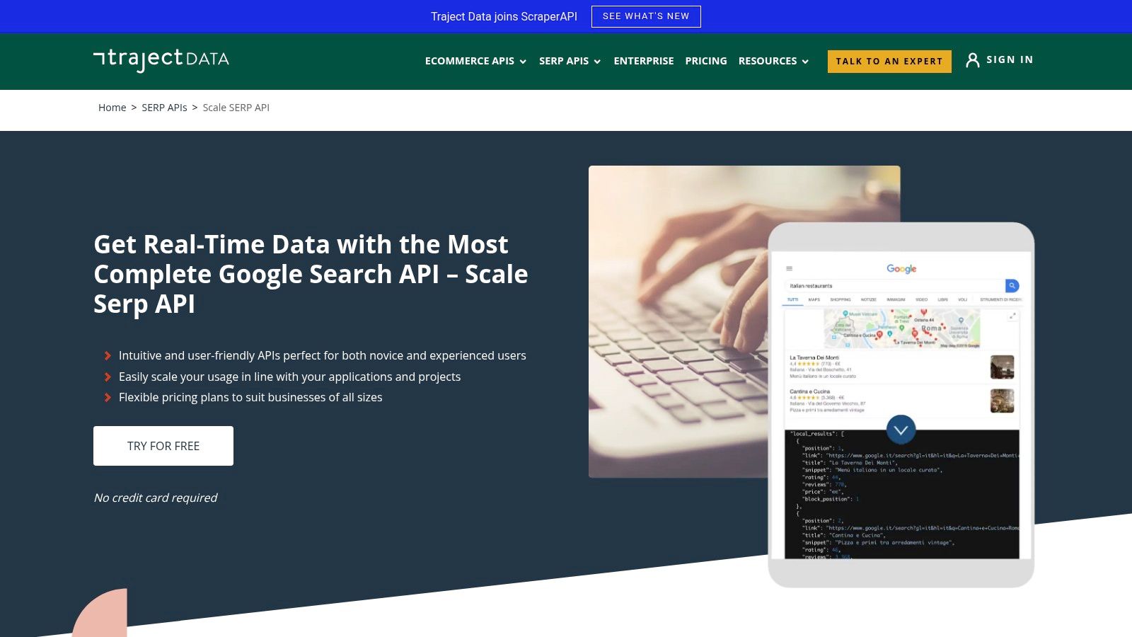 Scale SERP (Traject Data)