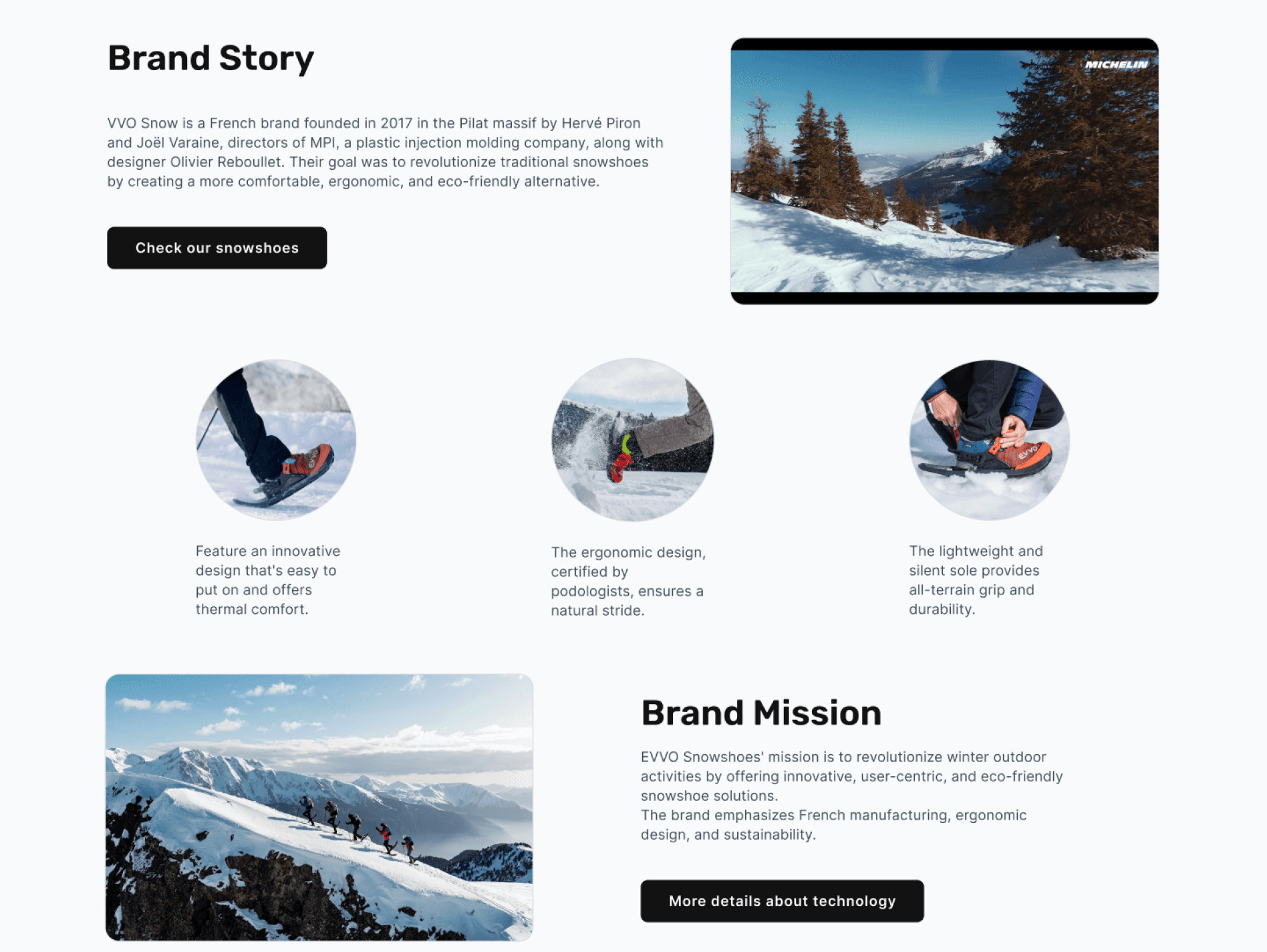 UI design detail of the new product card component, showing the hierarchy of information: a high-quality product image first, followed by a benefit-driven headline, and finally technical specs.