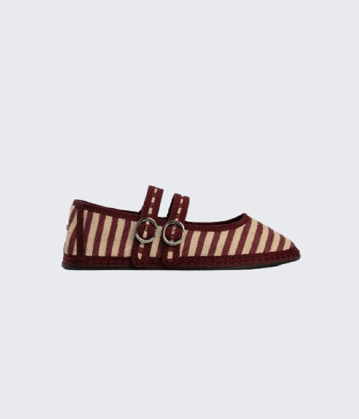 Double Lace Pompei Wine Flats