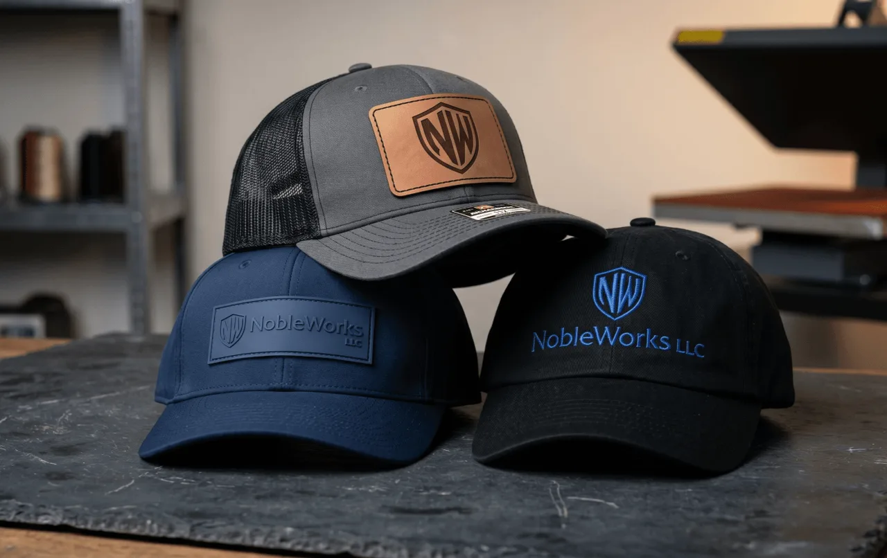 Leather Patch Hats by Nobleworks