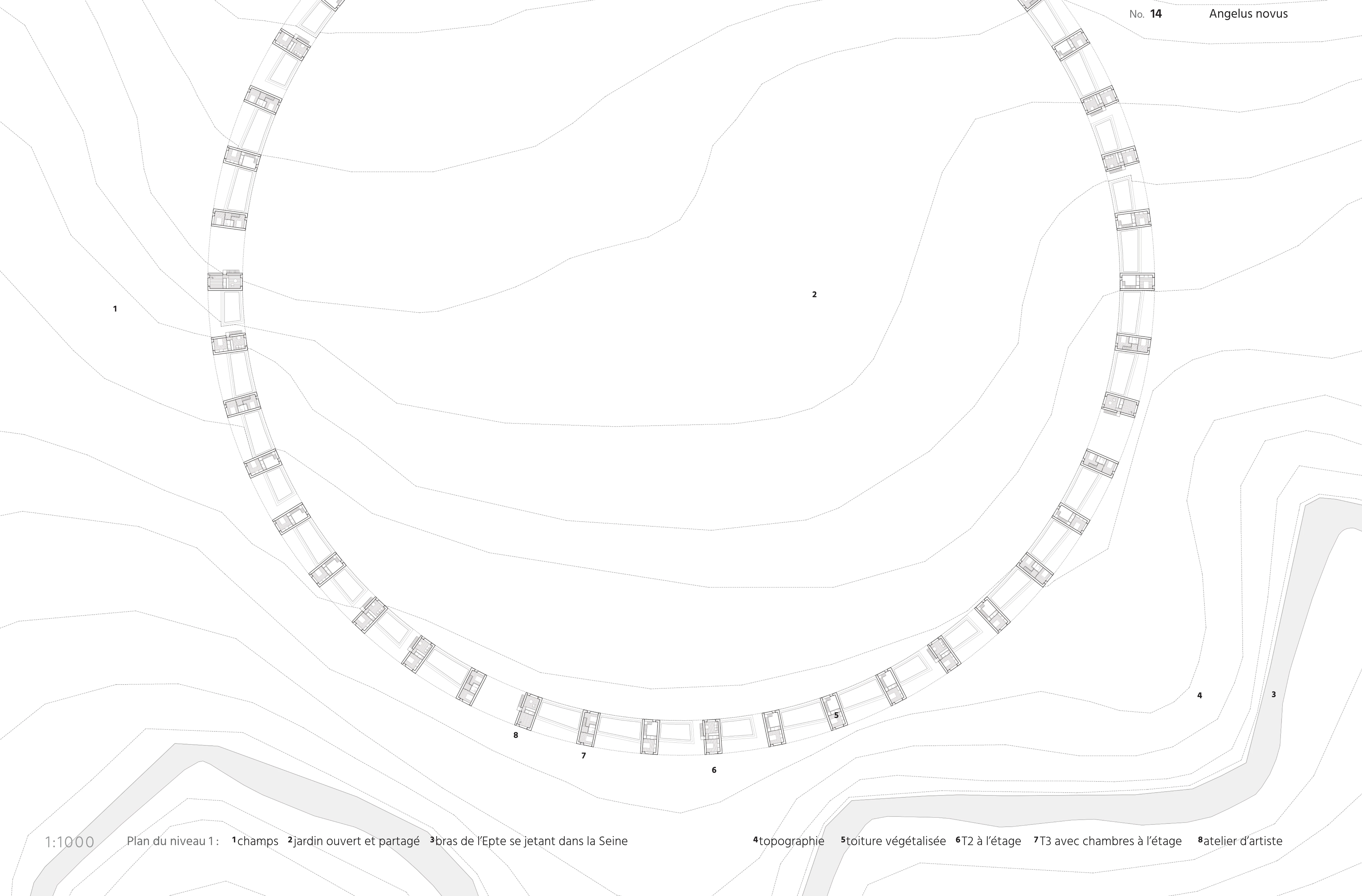 Housing project logements collectifs plan