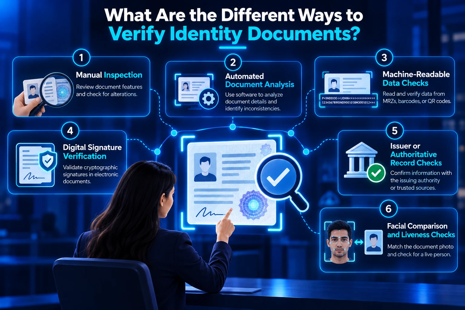 Image Showing the Different Ways to Verify Identity Documents