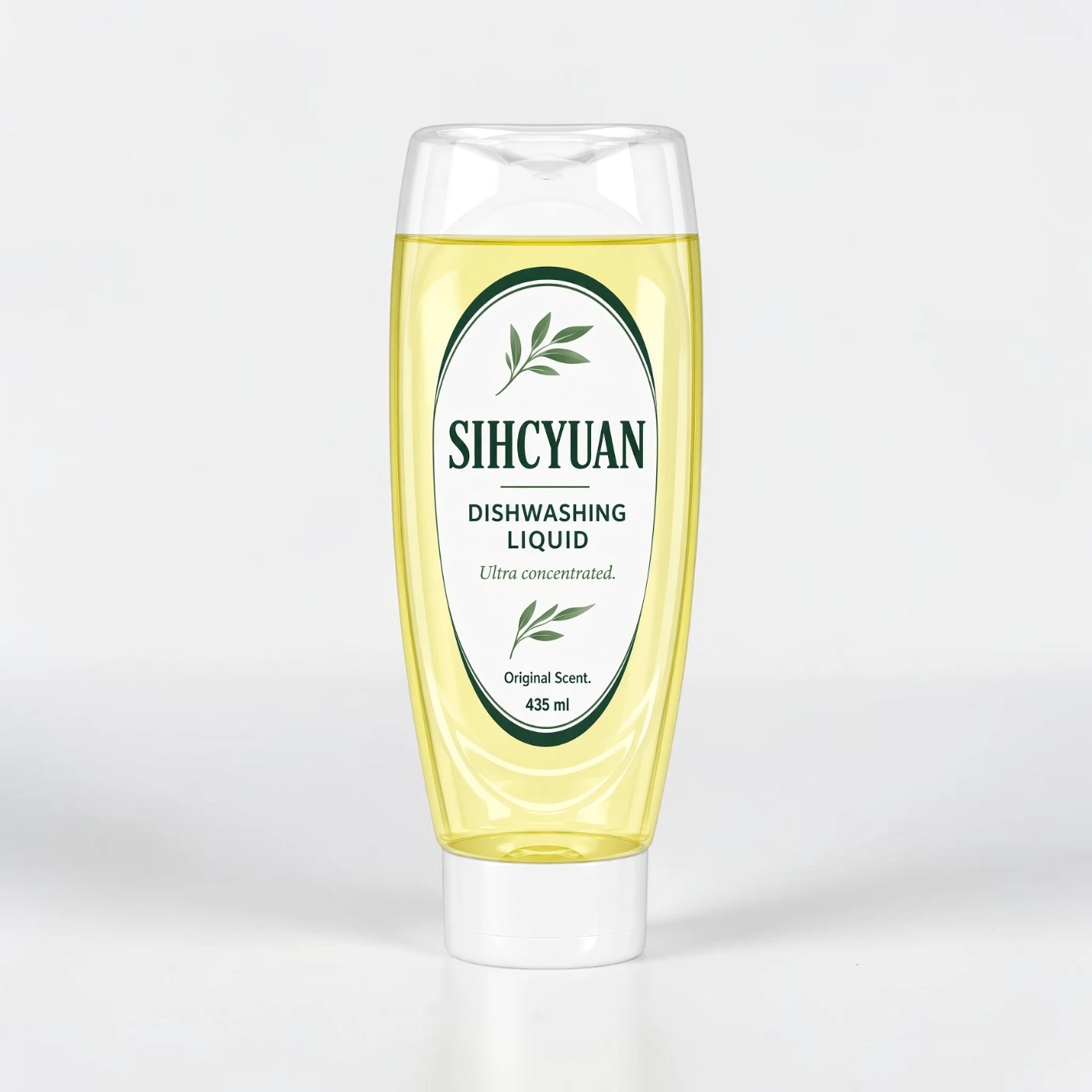High-efficiency dishwashing liquid in clear bulk bottles for supermarket retail, supporting private label (OEM) and sustainable chemical solutions.