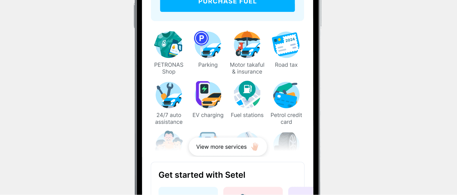 Tile of feature services