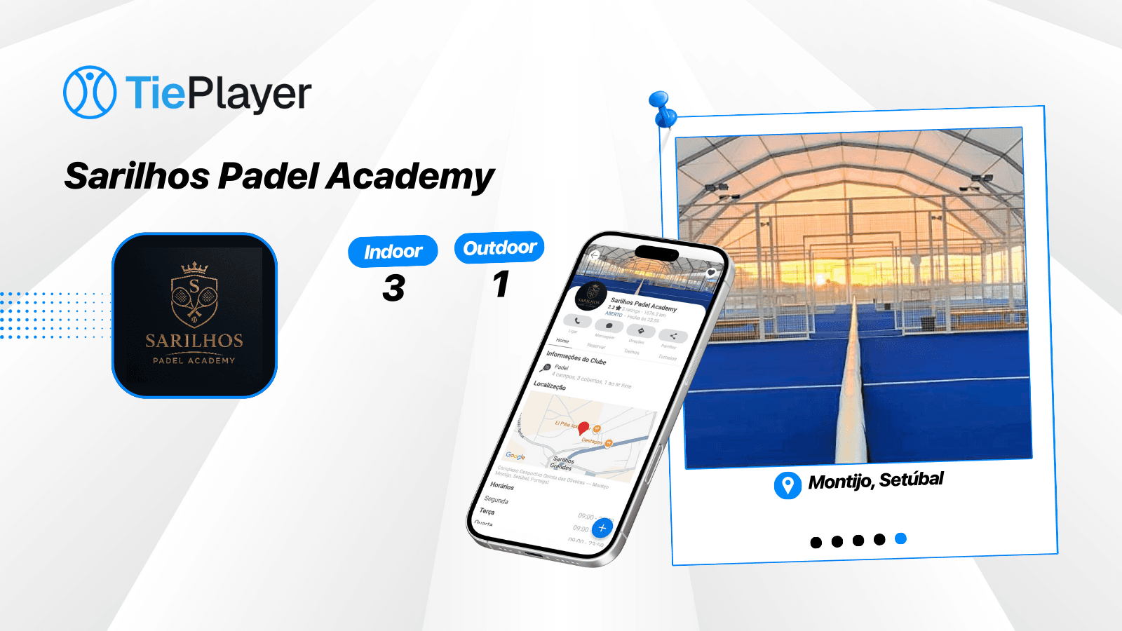 Book a padel court at Sarilhos Padel Academy