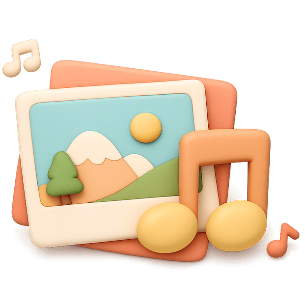 Image and audio media