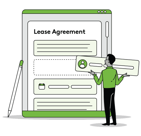 Sample eviction notice document in a landlord-tenant dispute