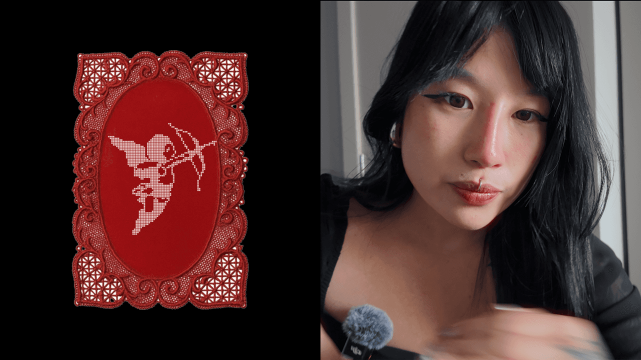 Building made from bricks and a man standing on the right side