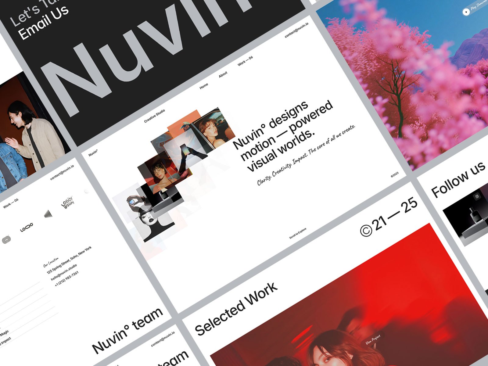 Nuvin X — 现代动效创意机构官网设计灵感