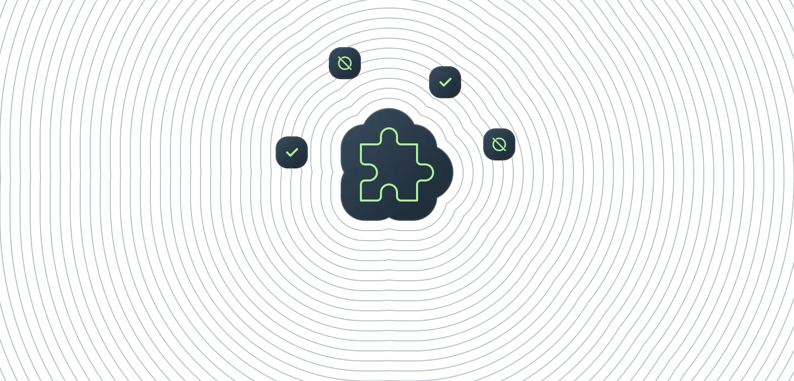 Puzzle piece icon illustration.