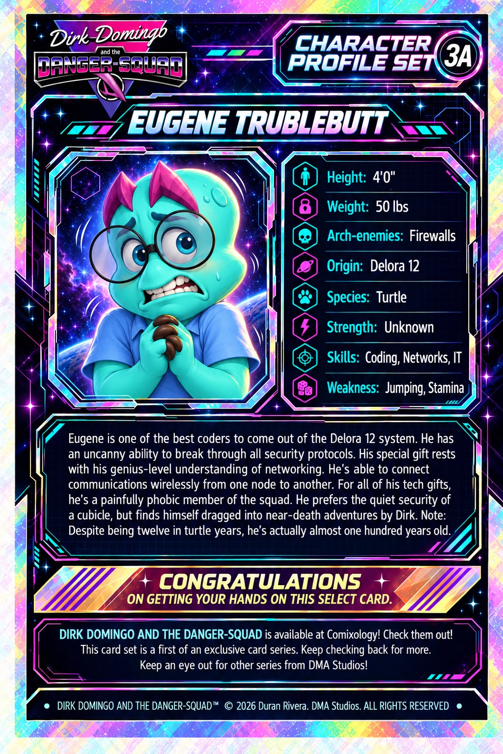 Eugene Trublebutt card back