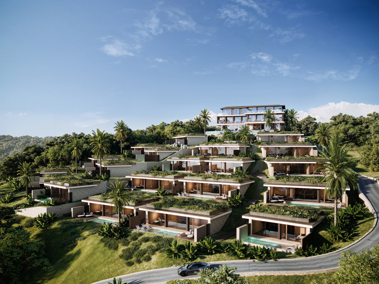 1BR villa with direct ocean view in a premium complex on Nusa Penida