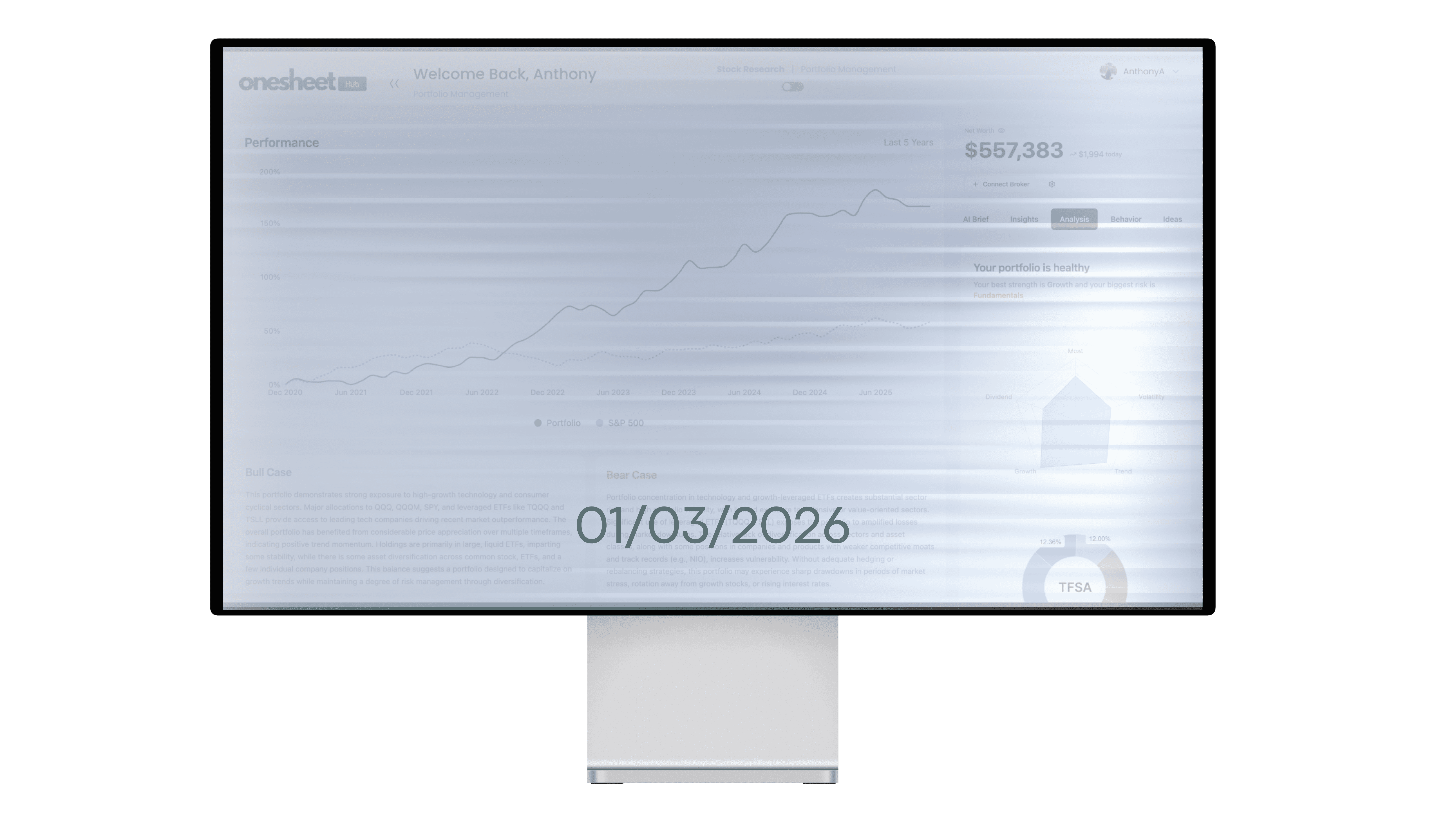software dashboard image