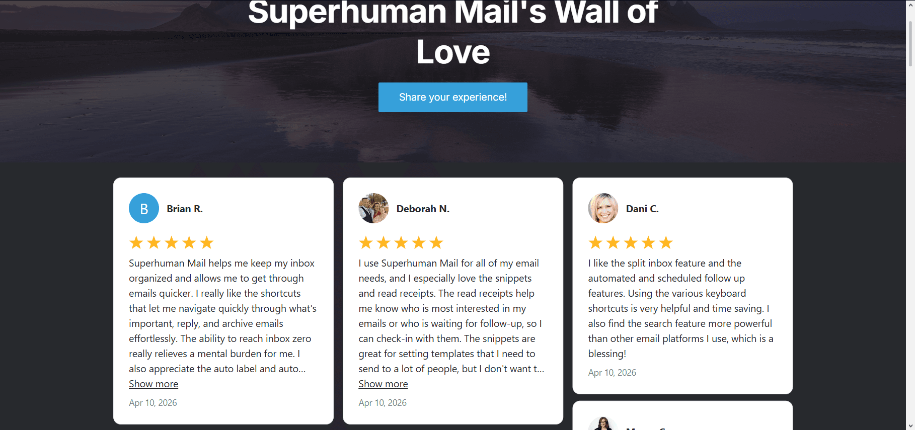 superhuman wall of love example