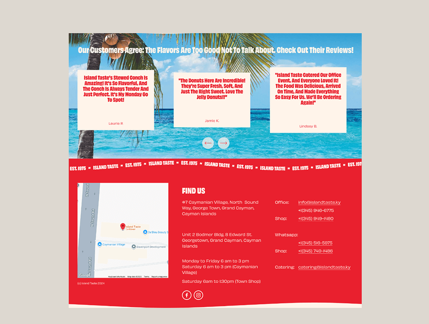 Footer screenshot