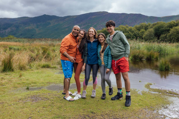 Energetic family photo