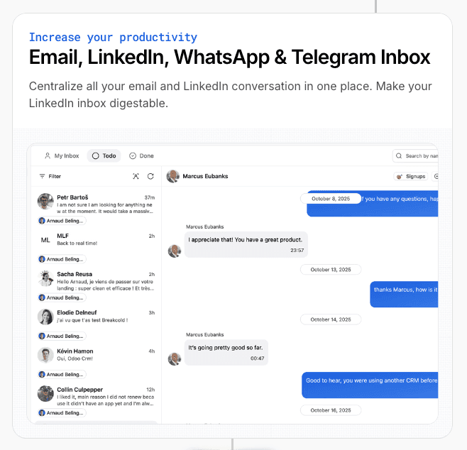 Self-Updating CRM - Multichannel