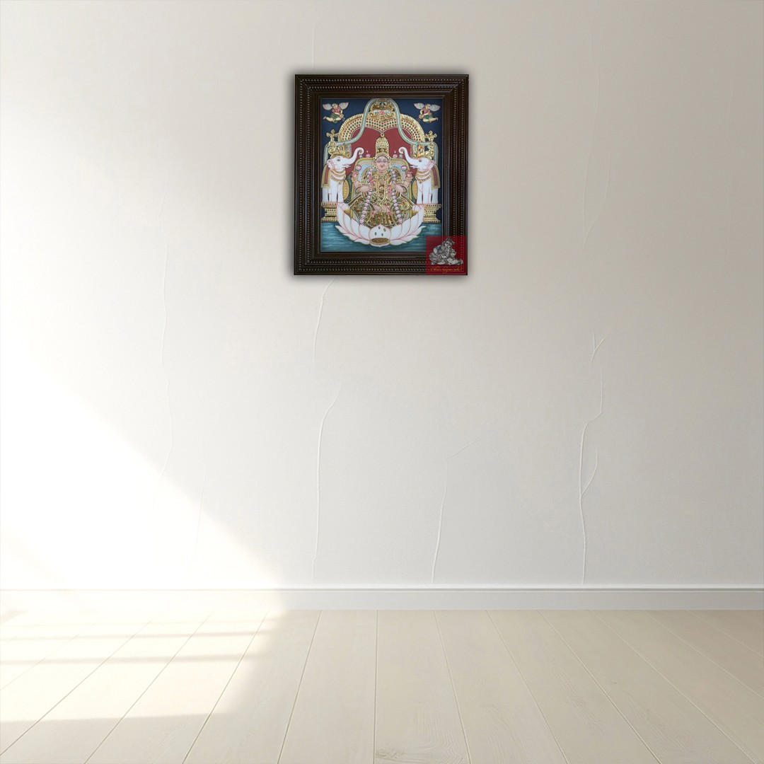 Antique Gajalakshmi Tanjore Painting