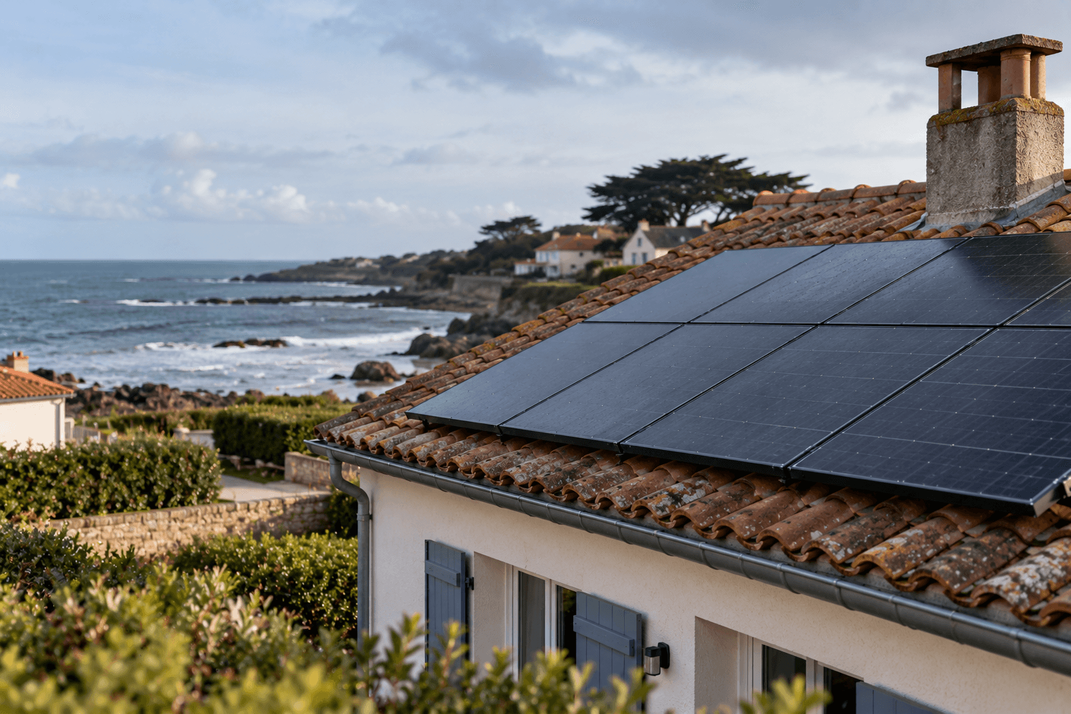 photo d'une installation sur une maison en bord de mer à Narbonne