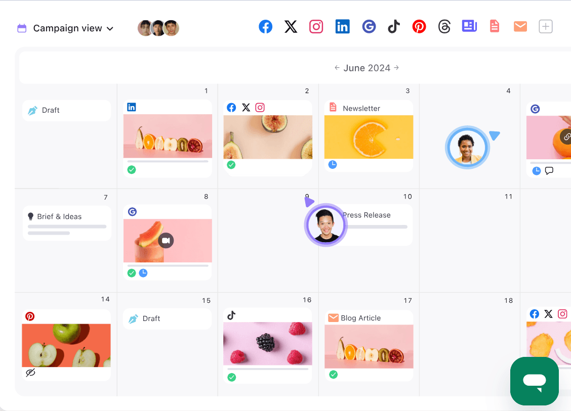 Planable collaboration hub 