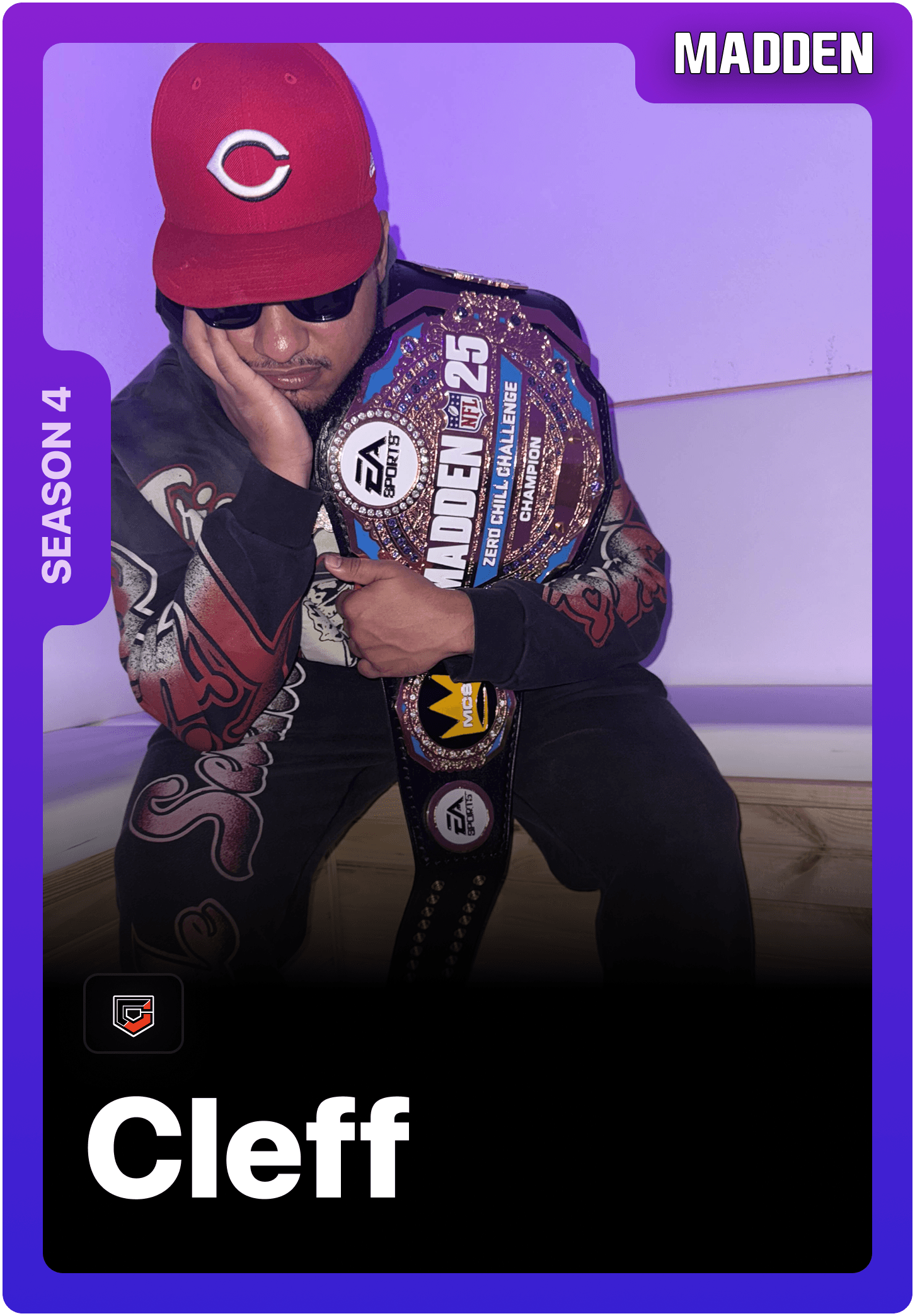 Cleff professional Madden esports player competing on 1v1Me