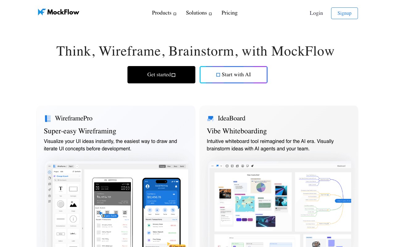 Mockflow екранна снимка