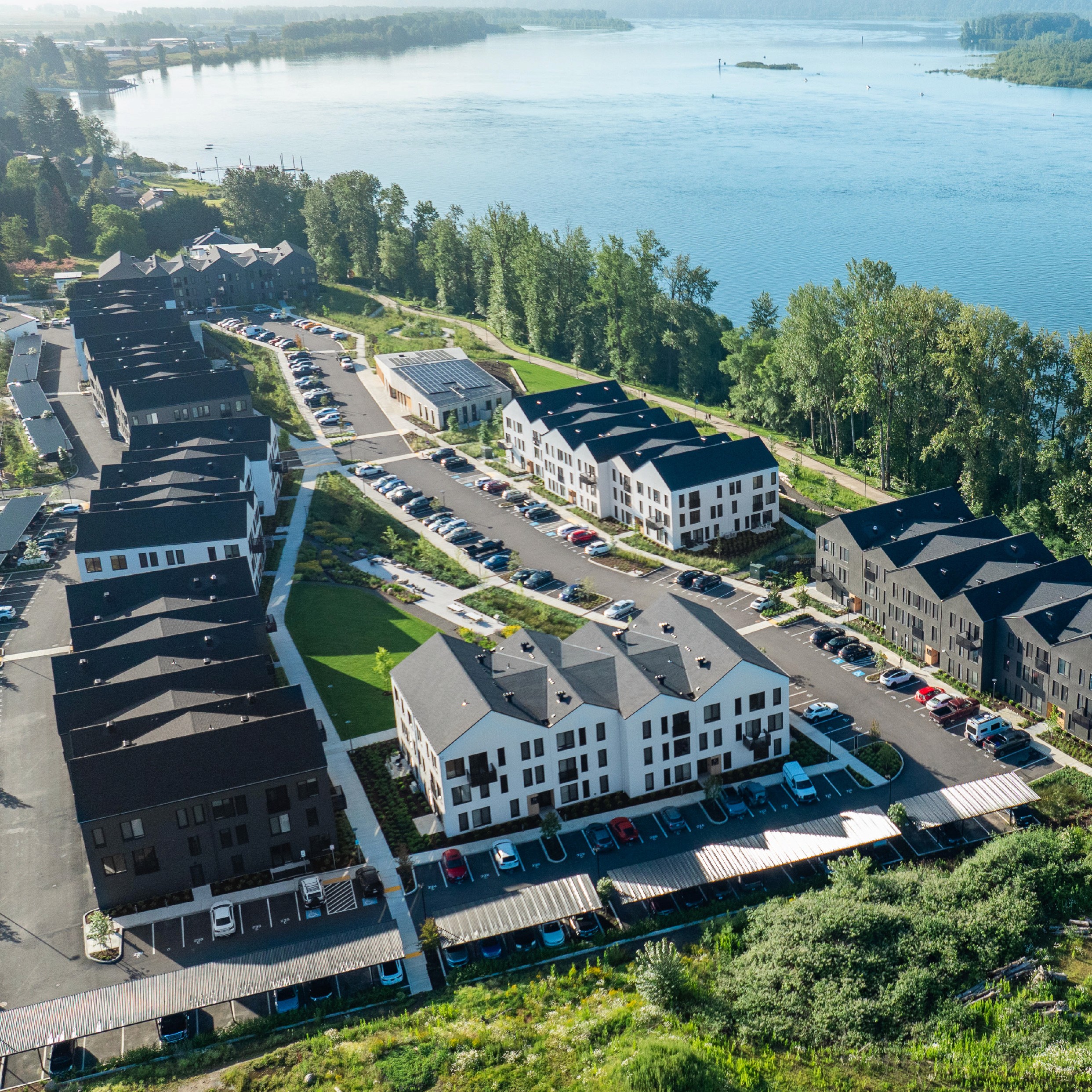 Drone photography of Ninebark Apartments