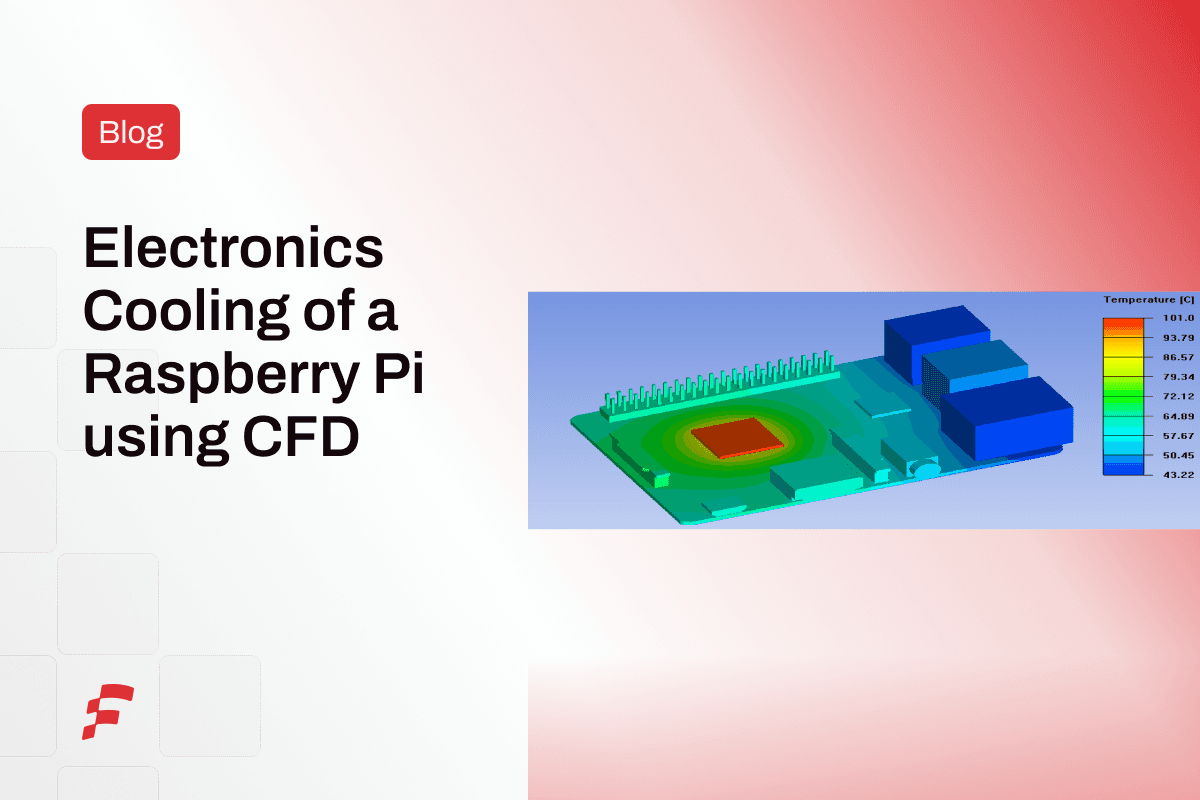 3D rendering of buttons, a joystick, and a Raspberry Pi in an electronics cooling setup.