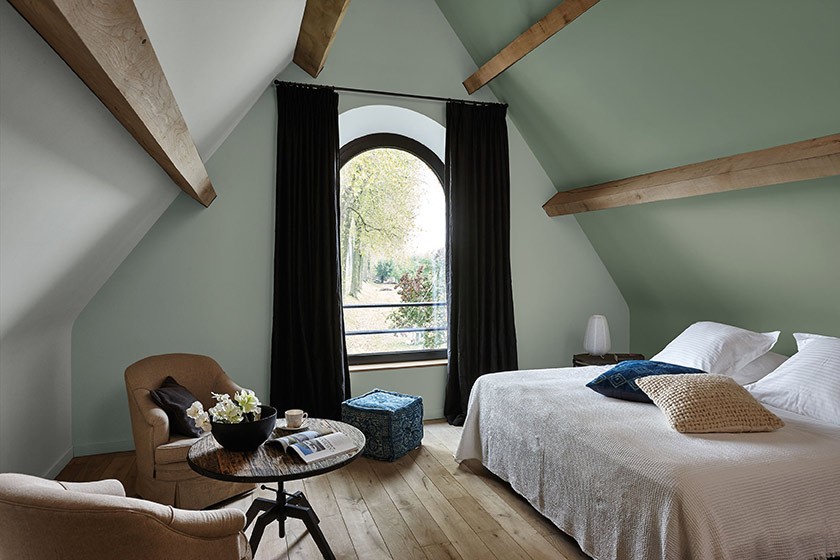 groen interieur verf