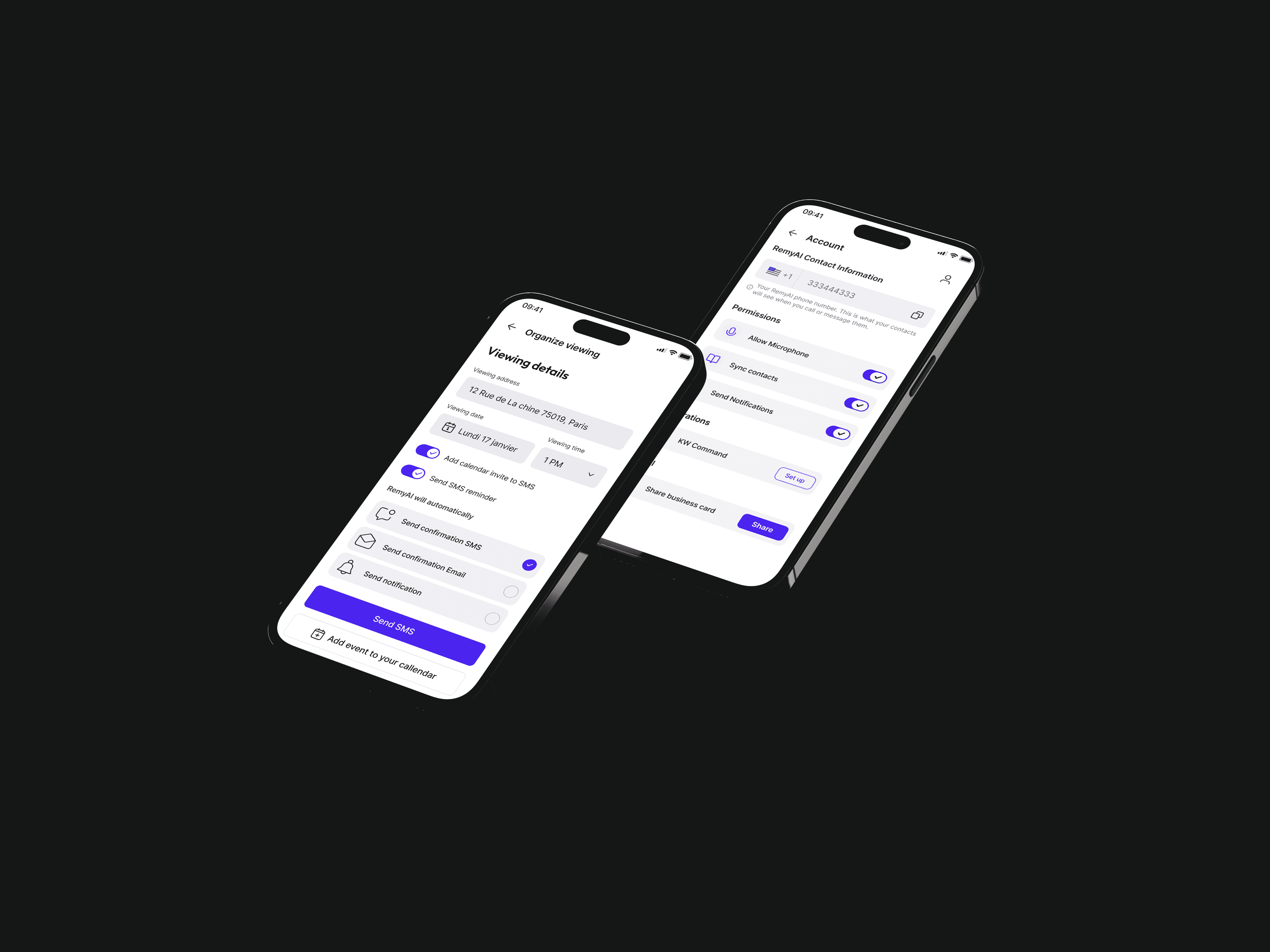 RemyAI app UI