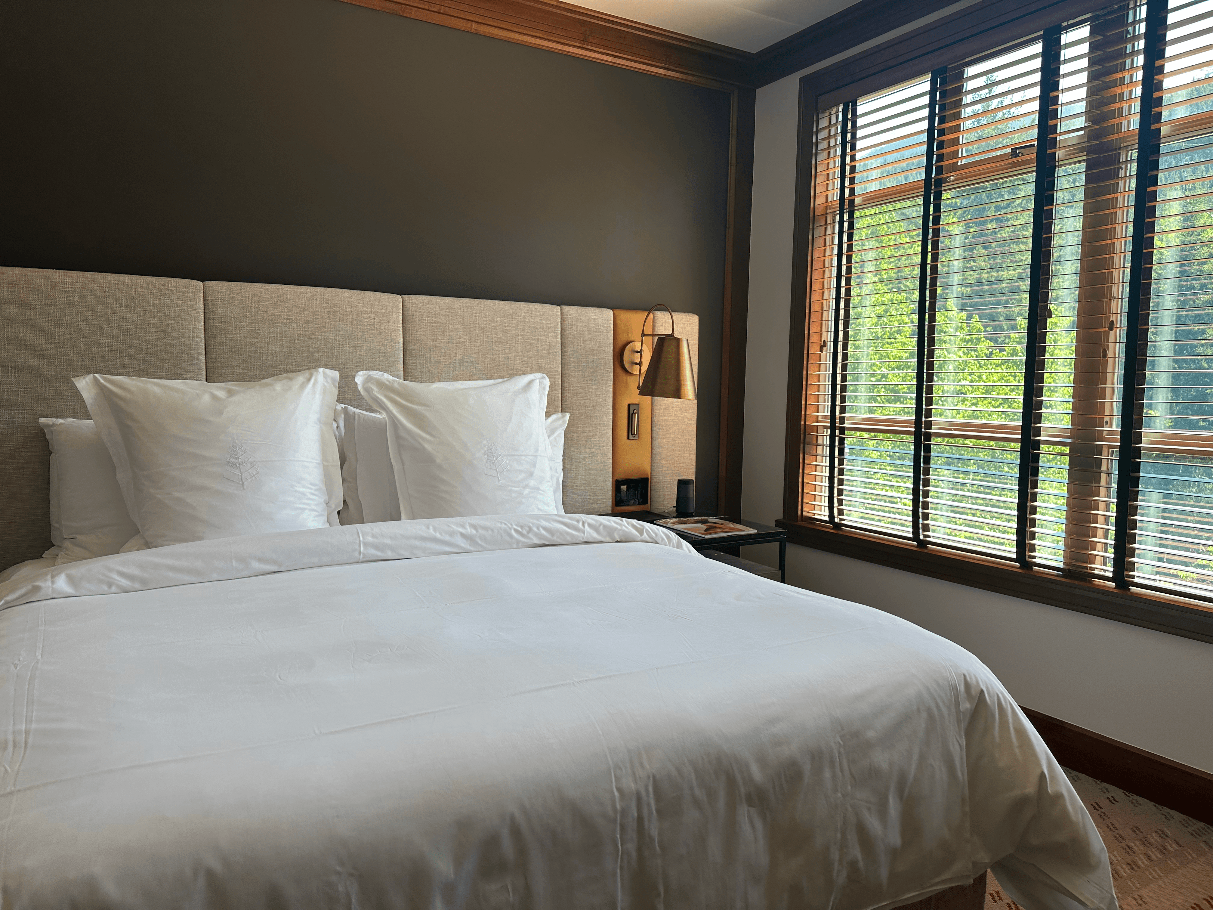 Guest room at the Four Seasons Resort Whistler.