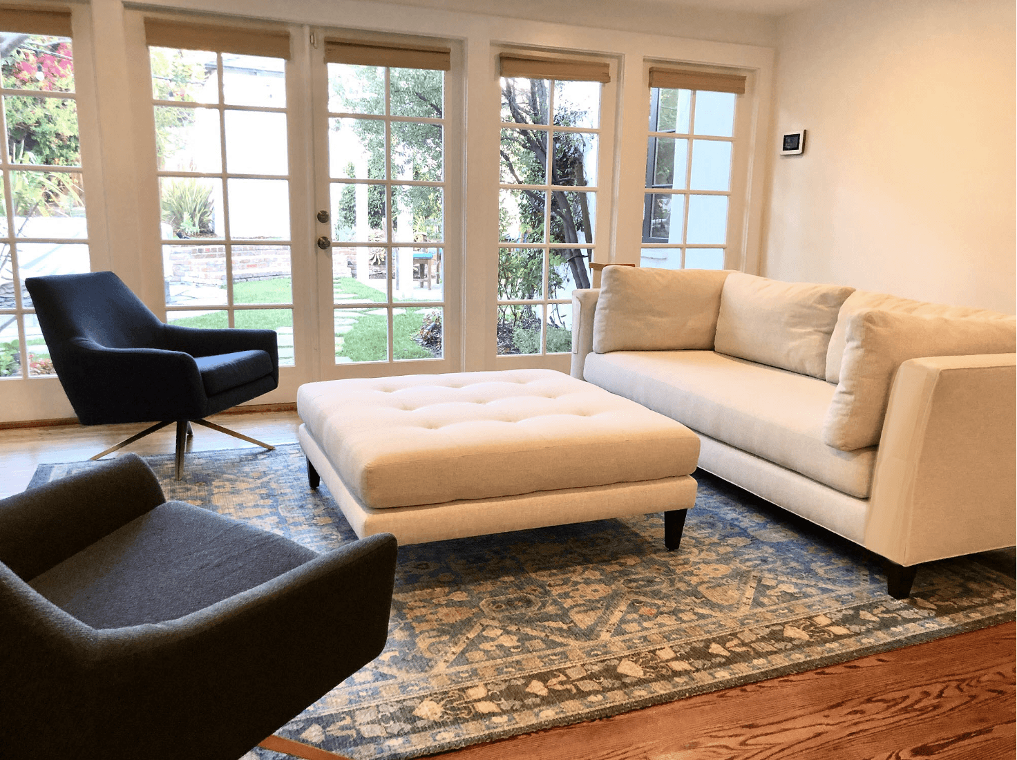 white chair near white wall