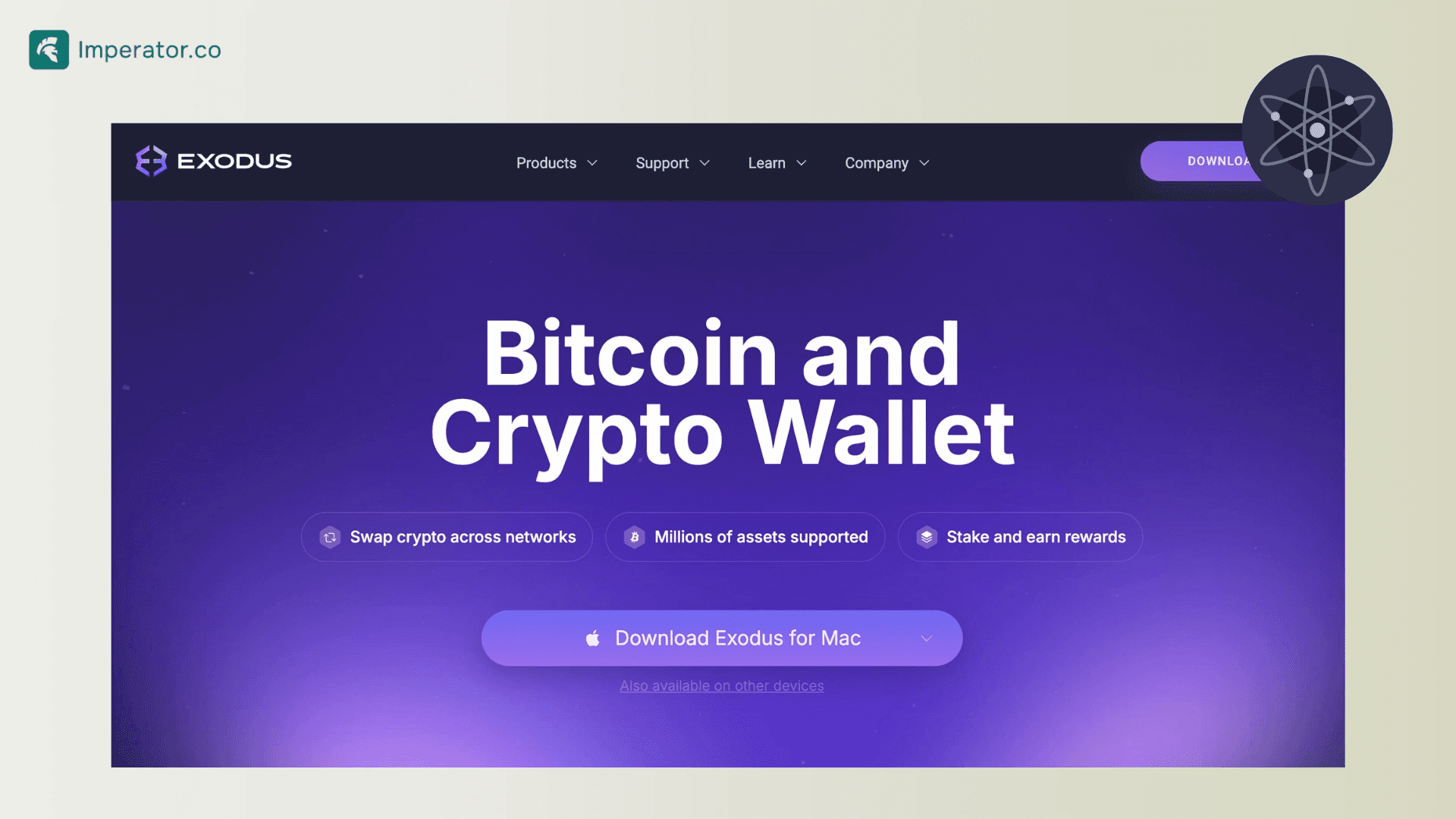 exodus wallet for cosmos