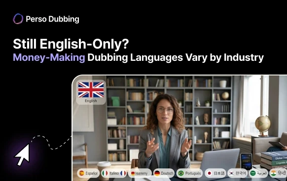 Still English-Only? Money-Making Dubbing Languages Vary by Industry
