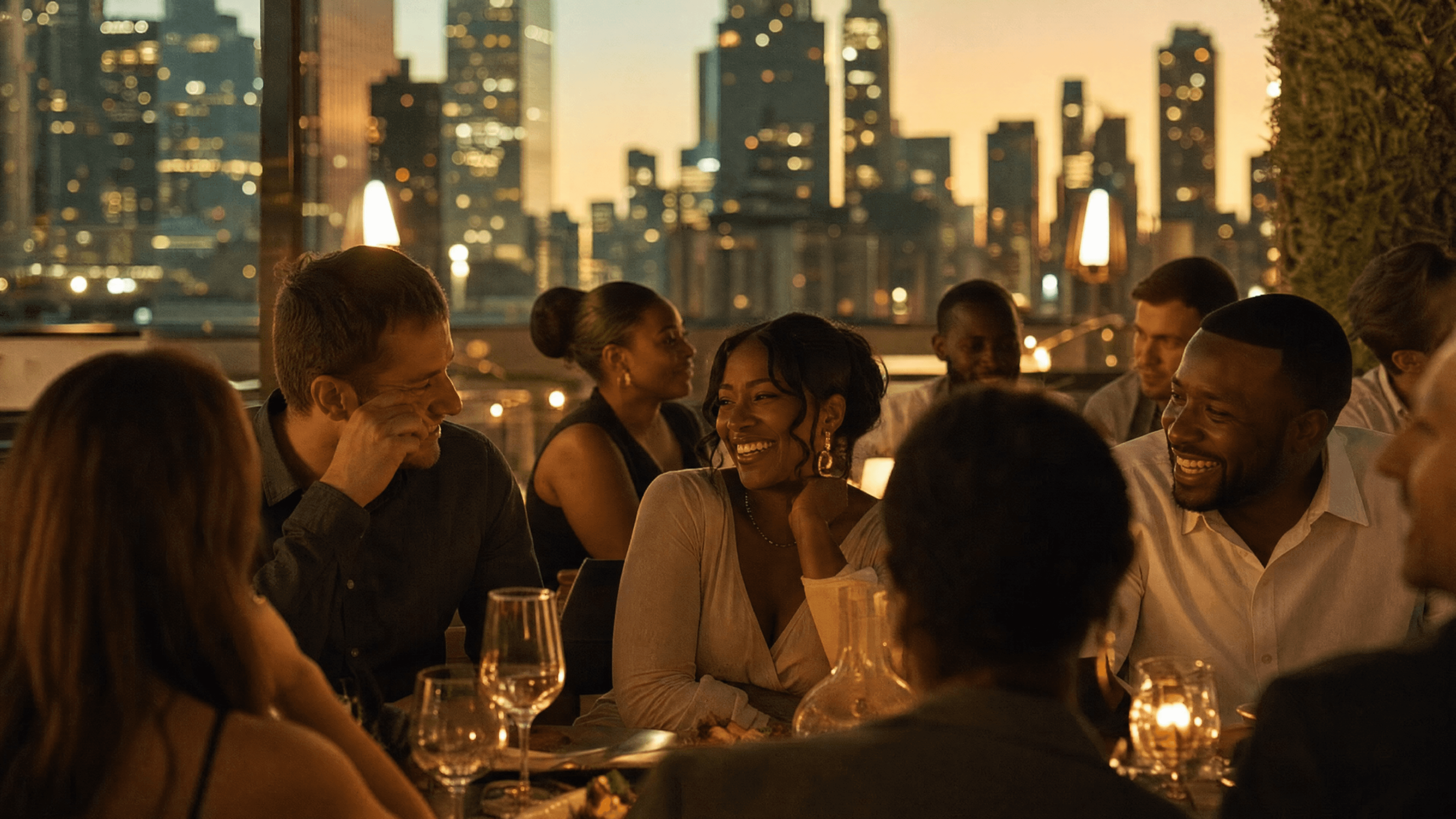 Christian singles meeting face-to-face at a City Pursuit Club experience in Chicago