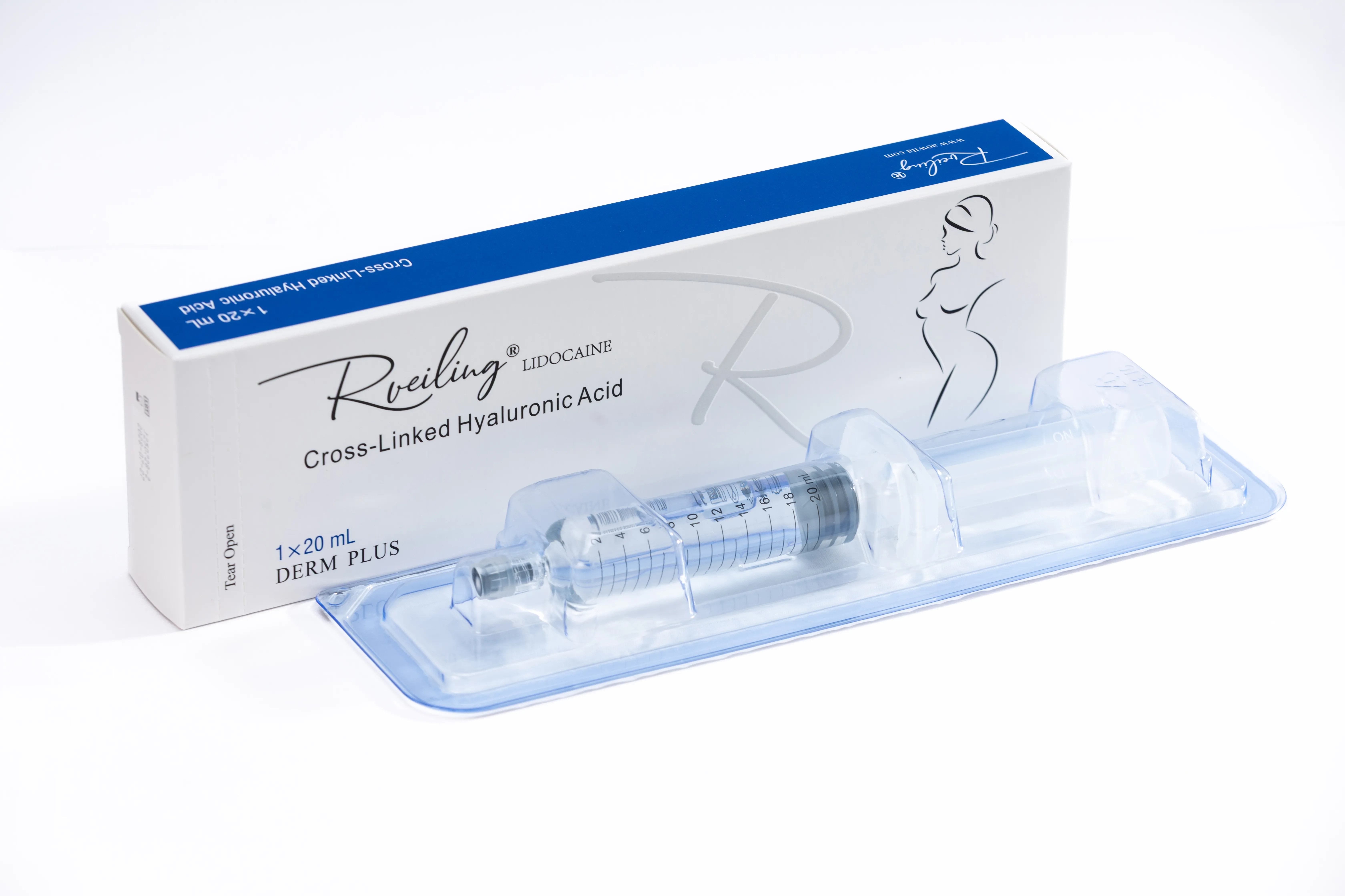 Leading Manufacturer & Global Supplier of Cross-linked Hyaluronic Acid Derm Plus 20ml