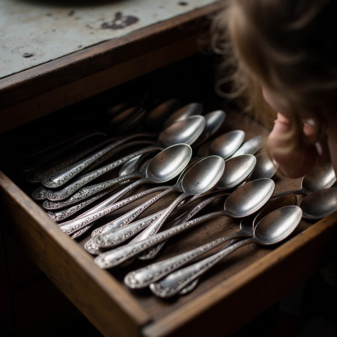 löffel in einer Schublade