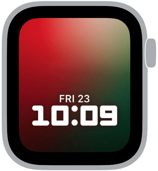 an apple watch face from the festive gradients collection