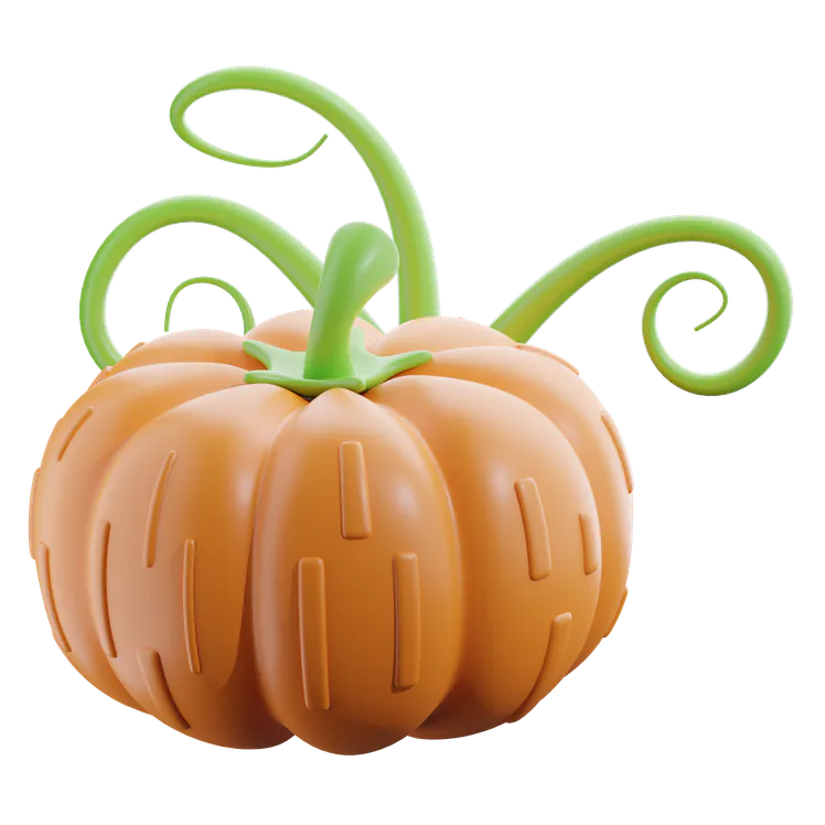 Free 3D pumpkin icon