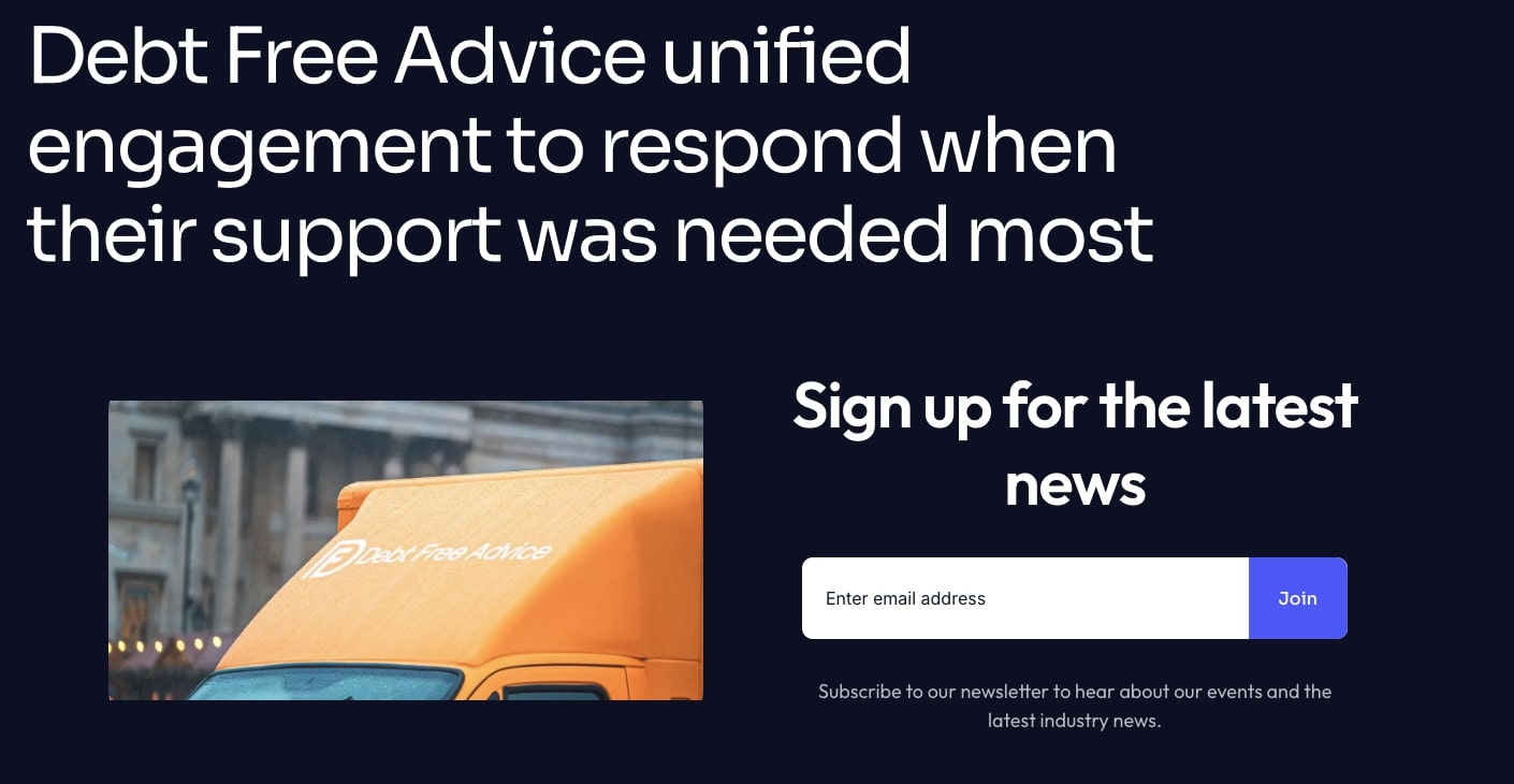 Debt Free Advice Case Study: Transforming Support with Ciptex