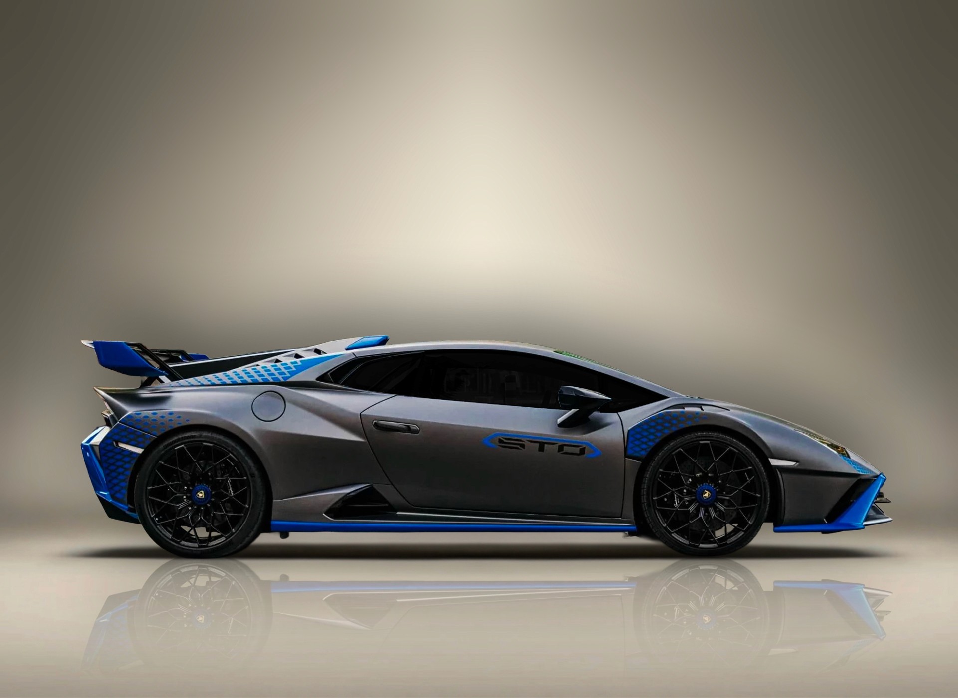 Location Lamborghini Huracan STO Noir Mat à Dubaï – Keyz Rent | Supercar