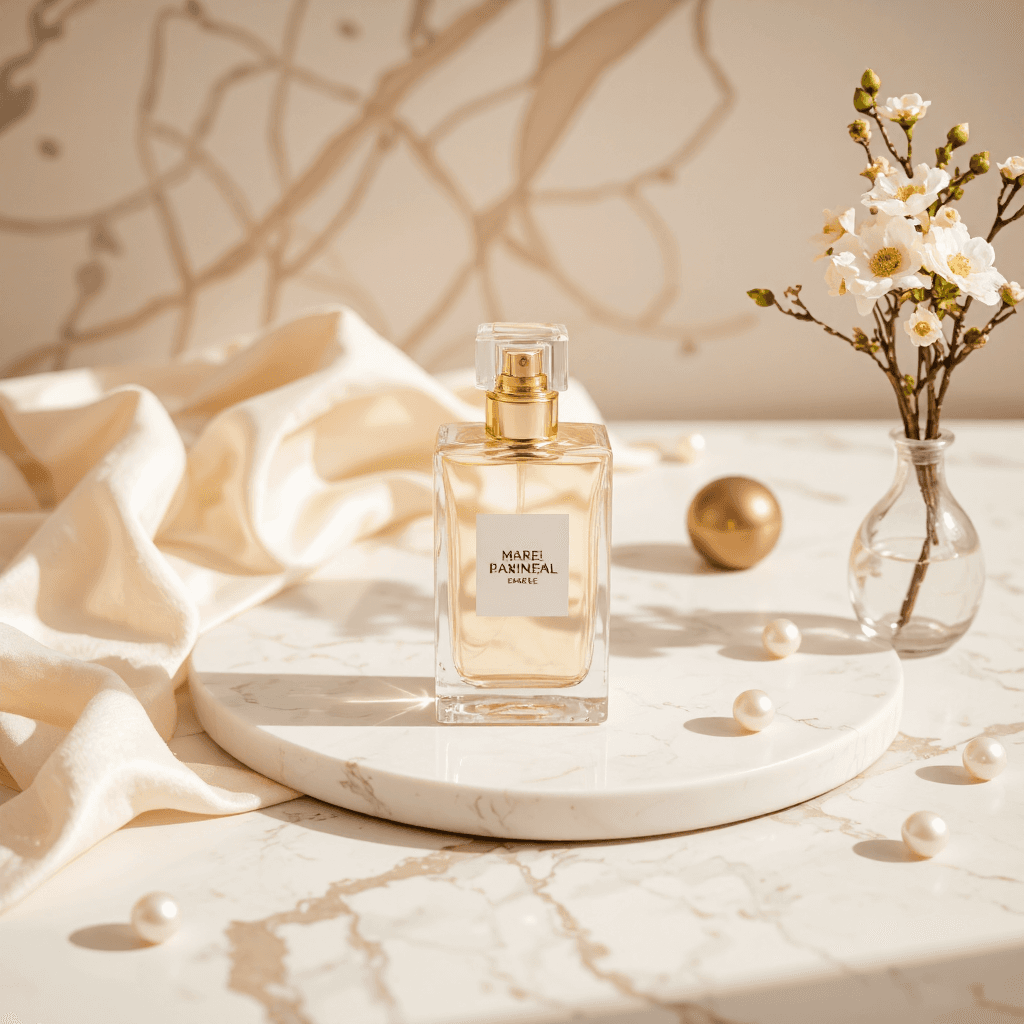 product photography of perfume bottle