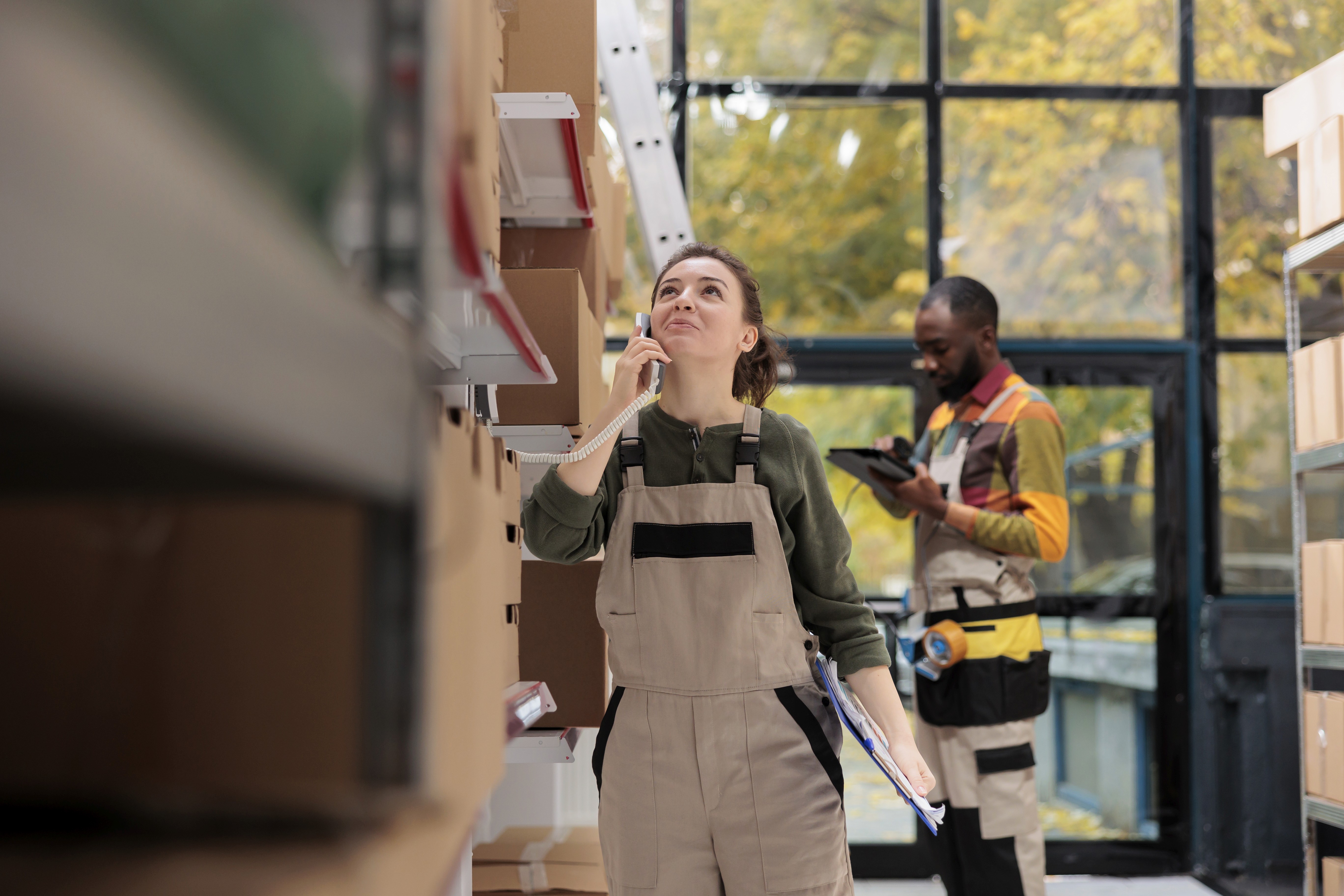 Skladiščnik ureja naročilo - iskanje kadra