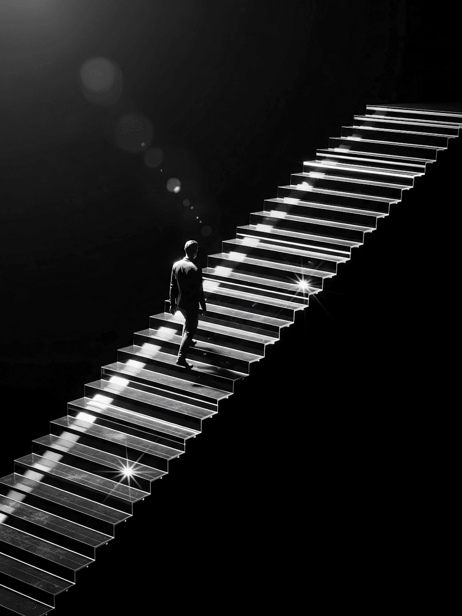 Ethereal Staircase Scene