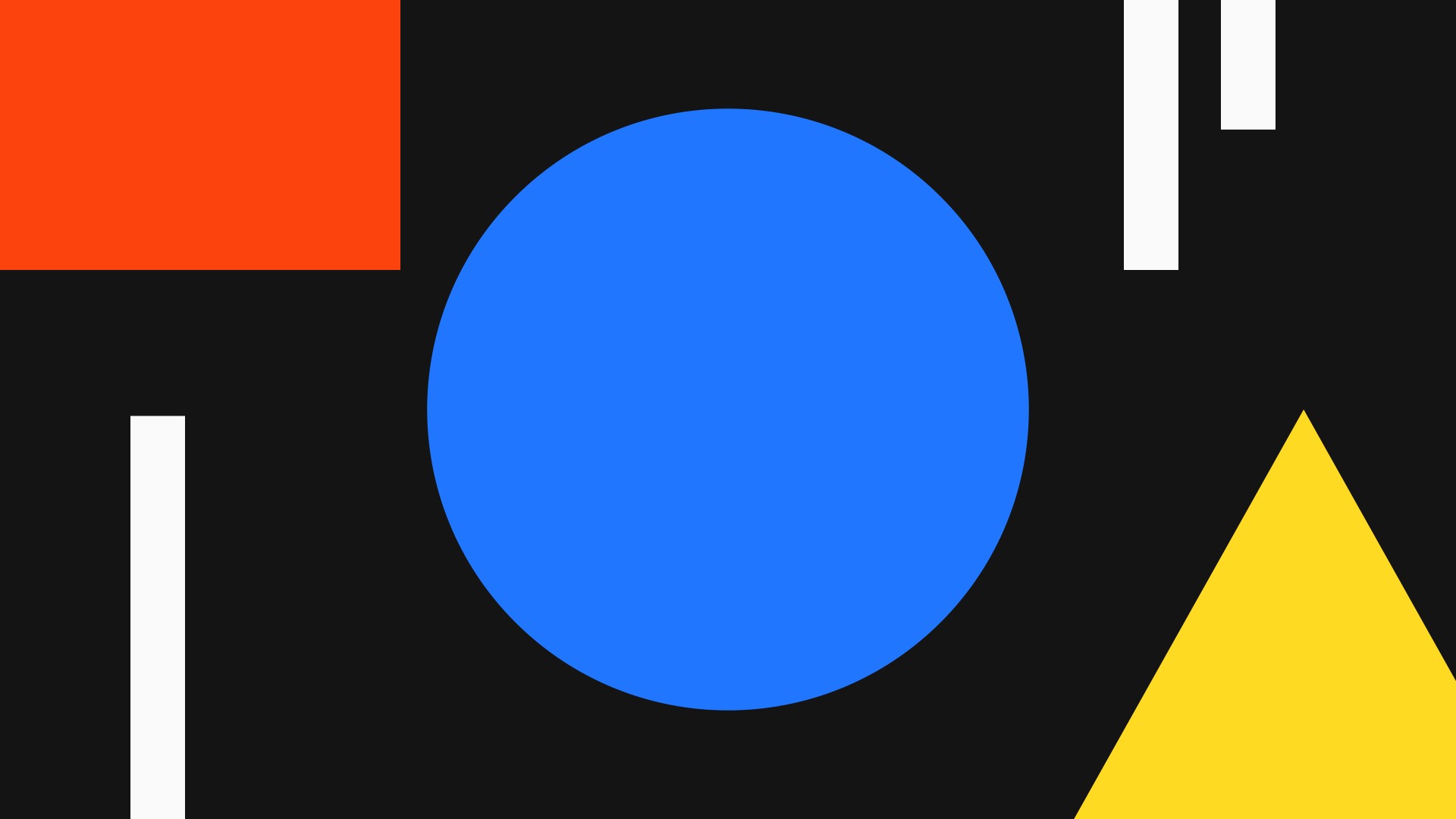 Modern Bauhaus-inspired shapes and colours