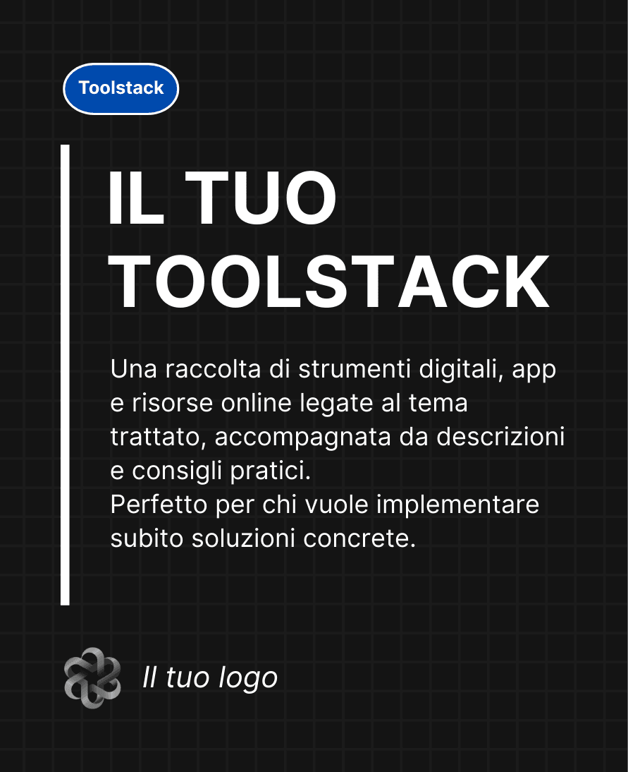 Il tuo toolstack | Entmynd