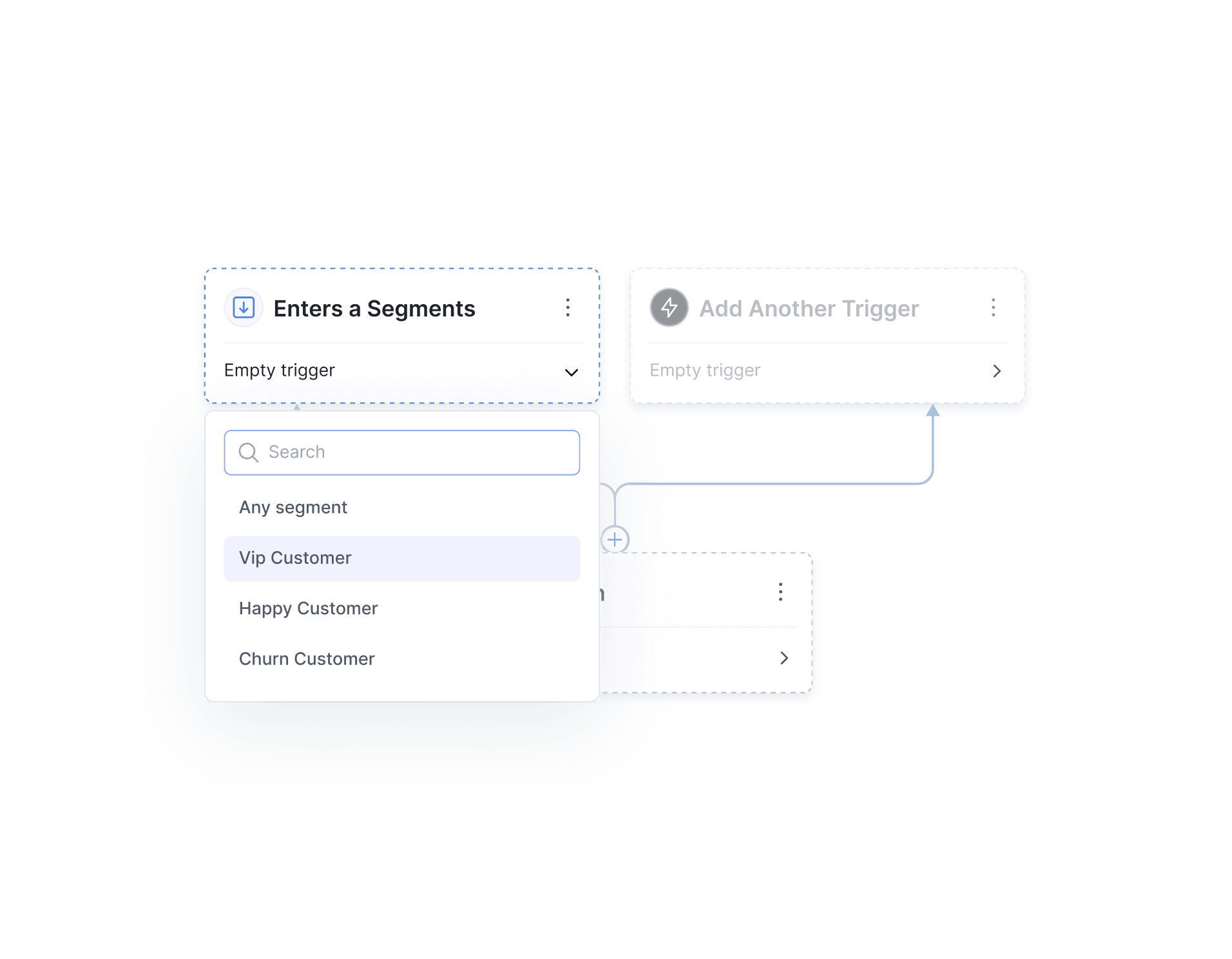 Dashboard screenshot showcasing different available options for user interaction and settings.