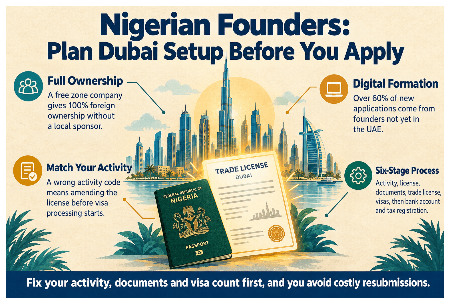 Infographic: What Nigerian Founders Need to Know Before Setting Up in Dubai